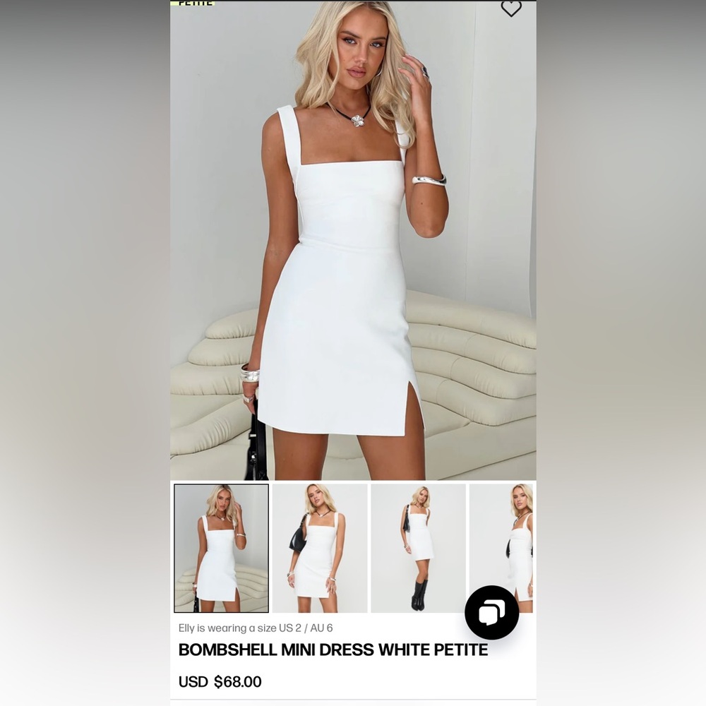 Princess Polly size US10 Bombshell mini dress